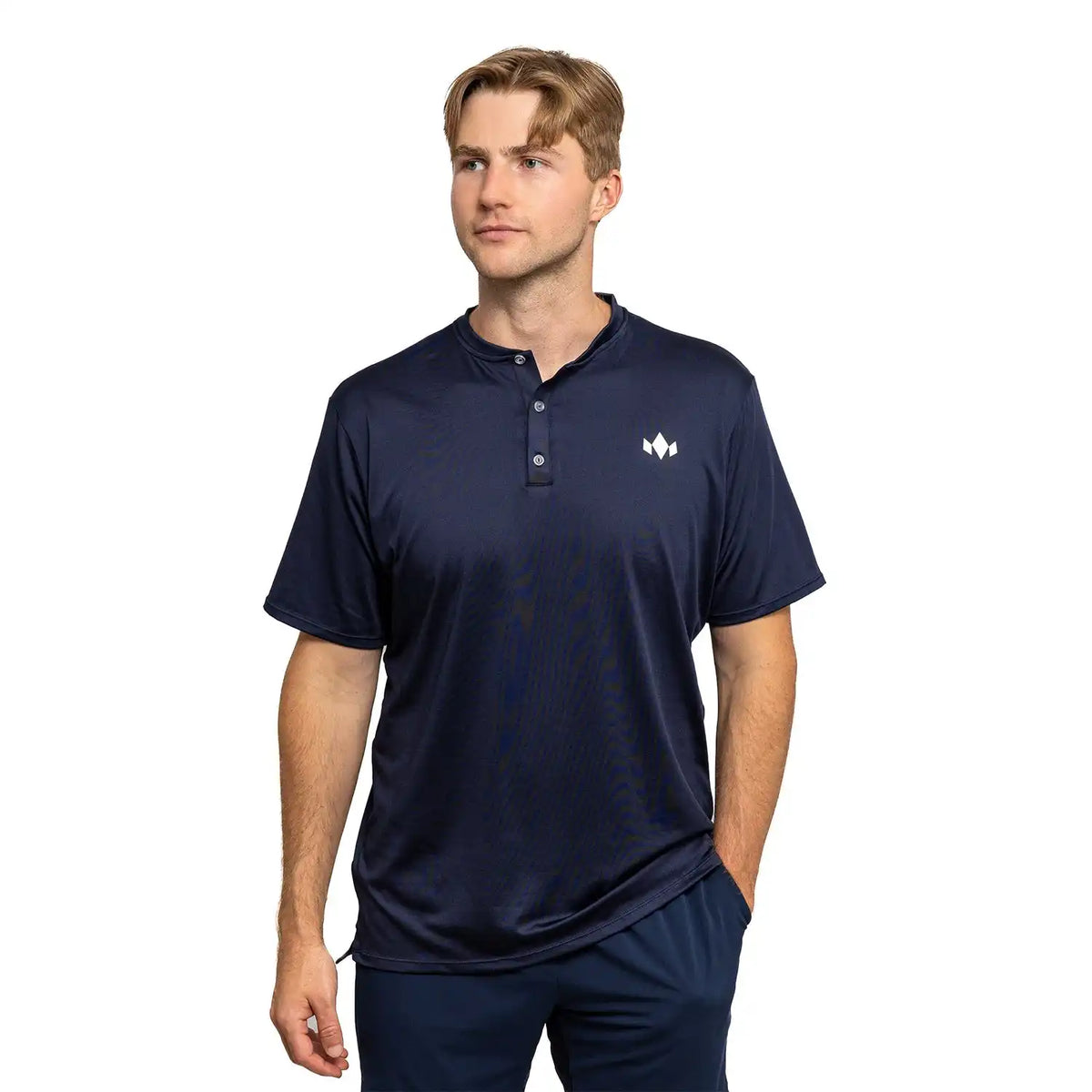 Men’s Essential Henley - Navy / Xs