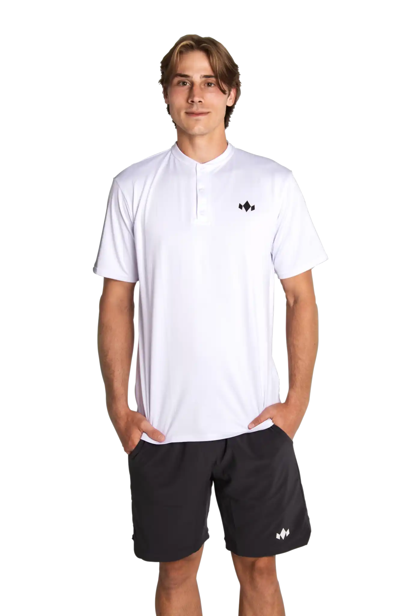 Men’s Essential Henley - Black / Xs