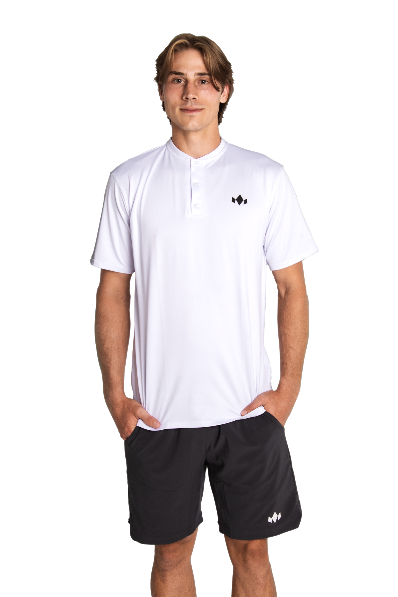 Men’s Essential Henley - Black / Xs