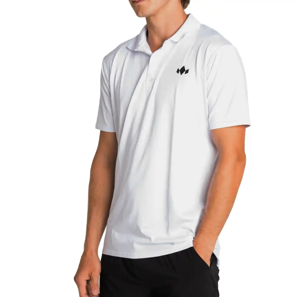 Men’s Essential Polo - White / Xs