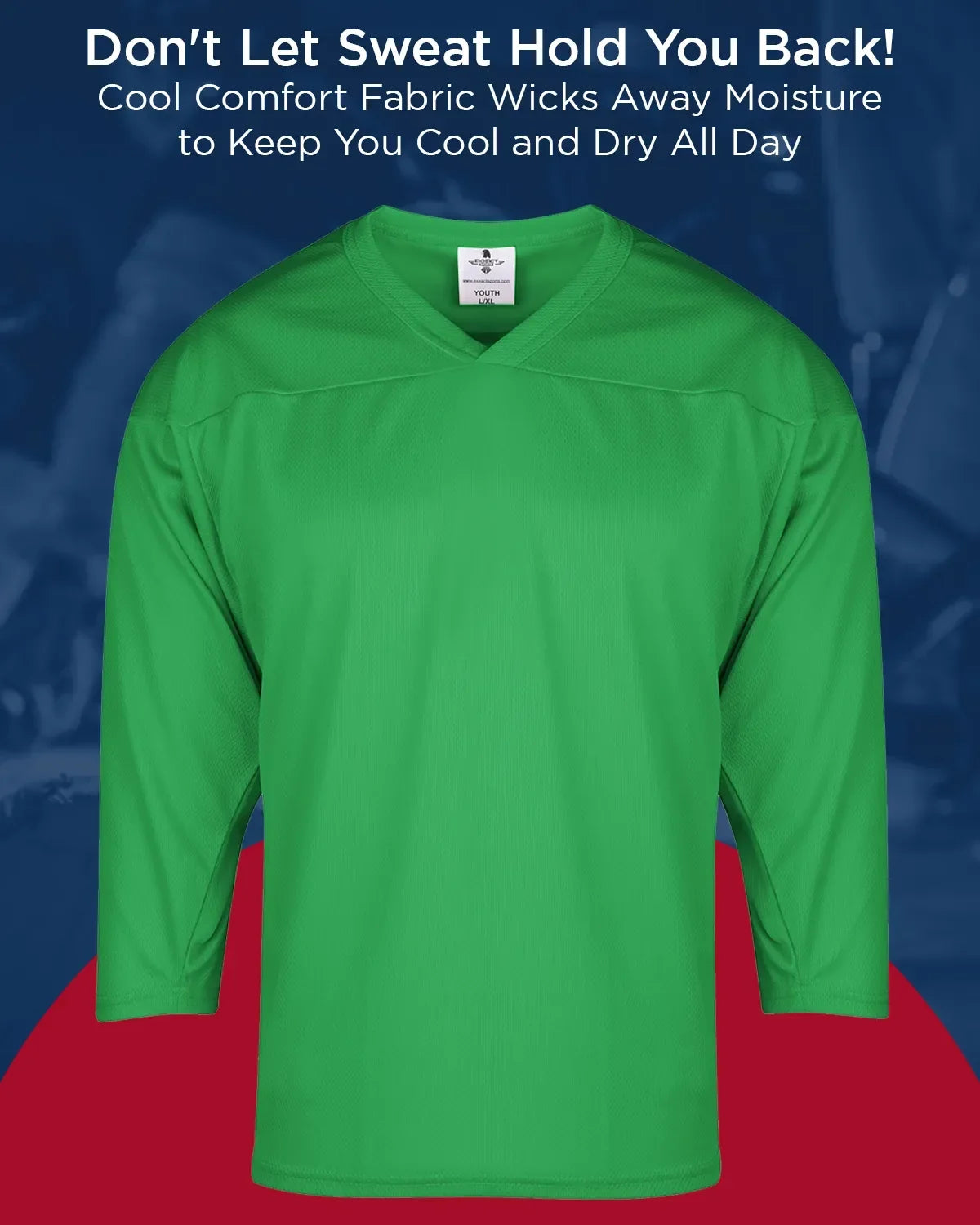 Men’s Green Hockey Practice Jerseys (adult)
