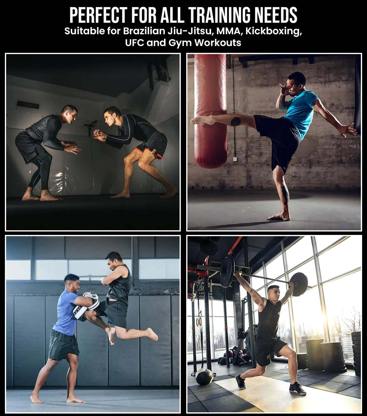 Men’s Pro Mma Shorts No-gi Bjj Jiu Jitsu for Boxing Ufc & Cross Training (red Usa)