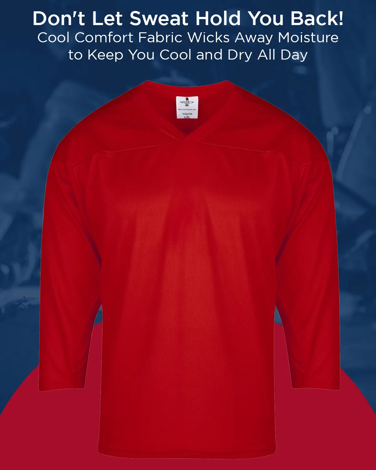 Men’s Red Hockey Practice Jerseys (adult)