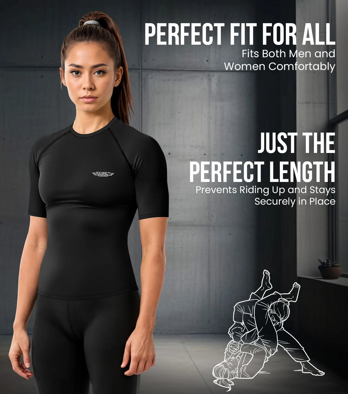 Men’s Red Texture Bjj Rash Guard Short Sleeve