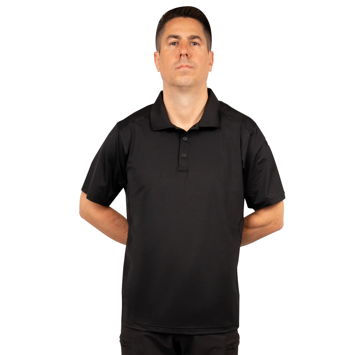 Men’s Short Sleeve Tactical Performance Polo - Black / s