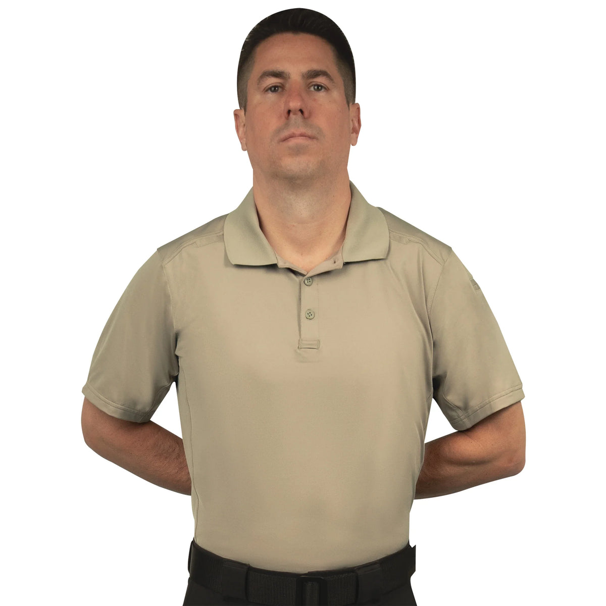 Men’s Short Sleeve Tactical Performance Polo - Silver Tan / s