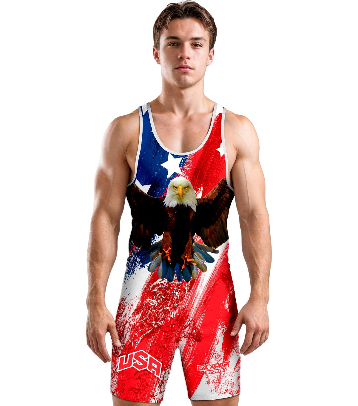 Men’s Sublimated Wrestling Singlets (burashy Usa)