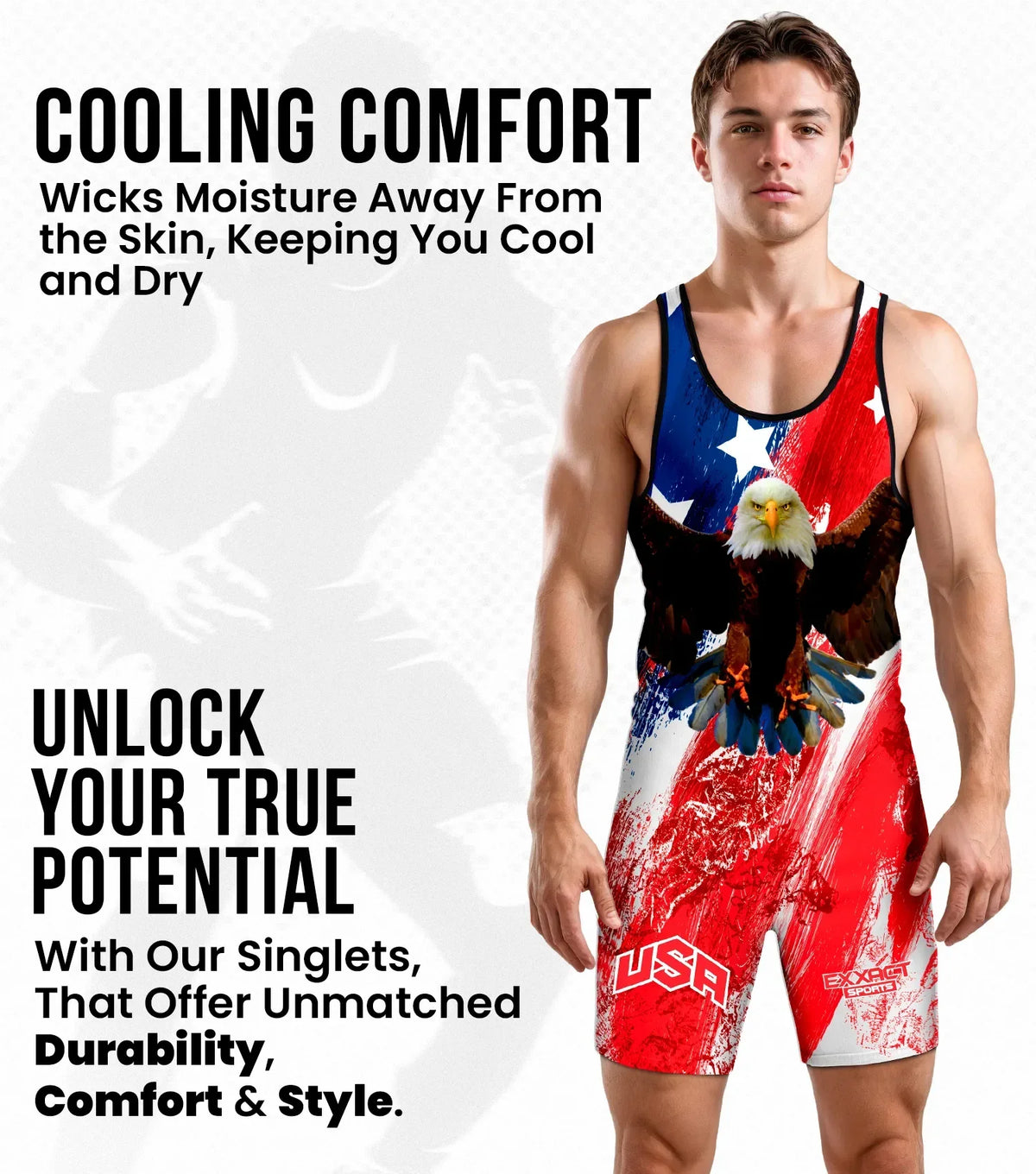 Men’s Sublimated Wrestling Singlets (burashy Usa)