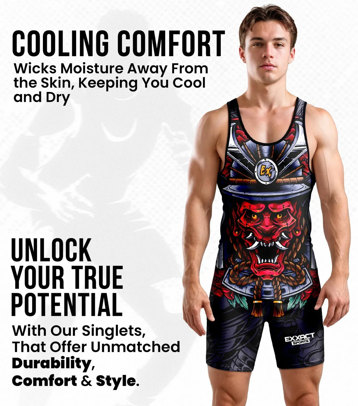Men’s Sublimated Wrestling Singlets (samurai)