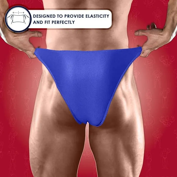 Men’s V-cut Bodybuilding Competition Posing Trunks (royal Blue)