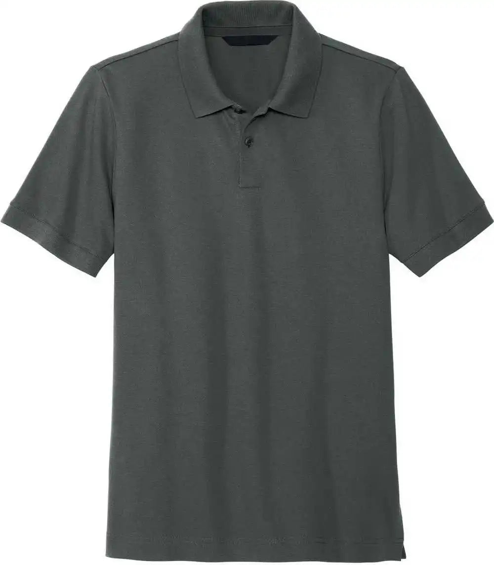 Mercer + mettle Mm1000 Stretch Heavyweight Pique Polo Anchor Grey Dark Gray / Adult Xl