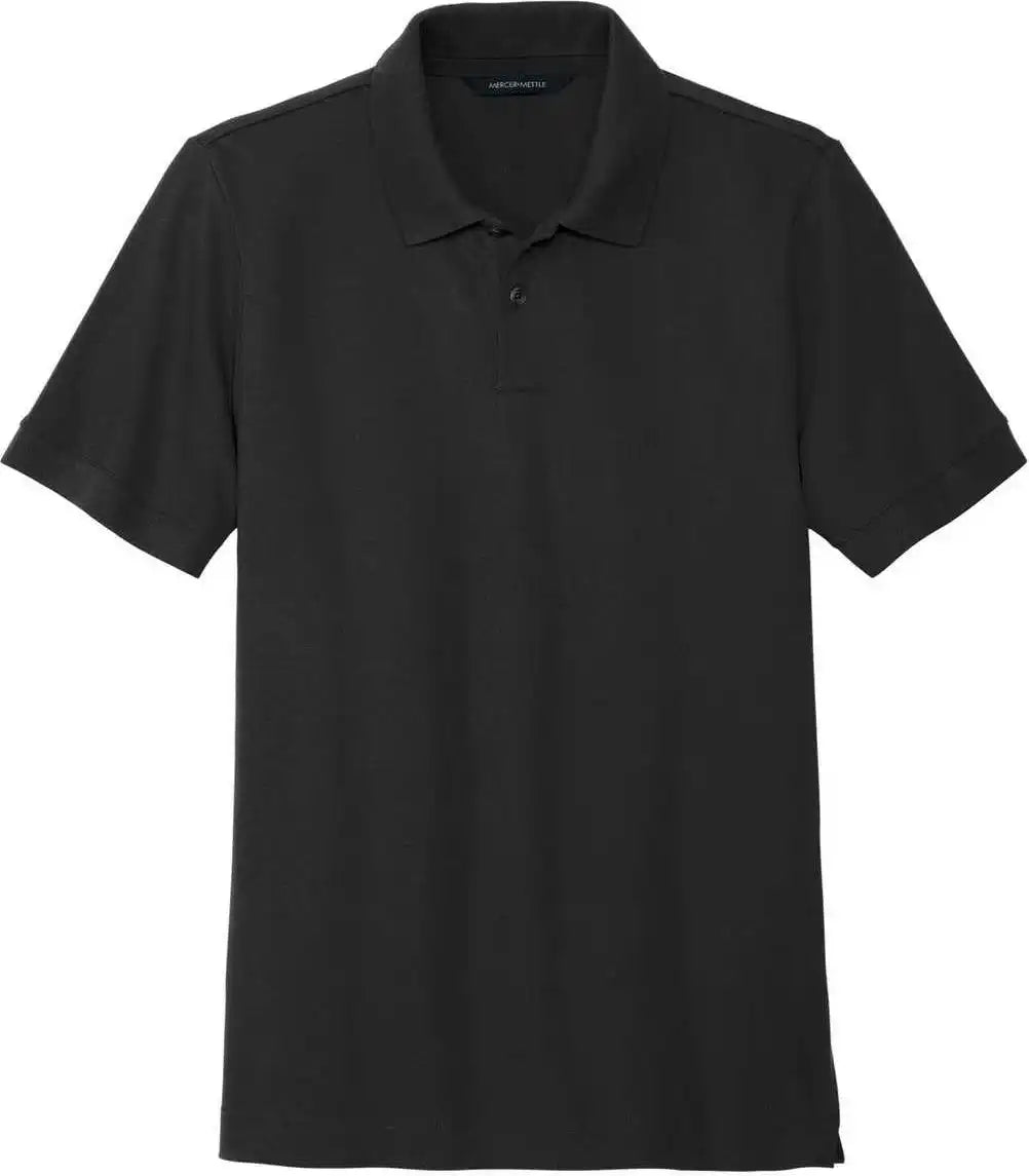 Mercer + mettle Mm1000 Stretch Heavyweight Pique Polo - Deep Black