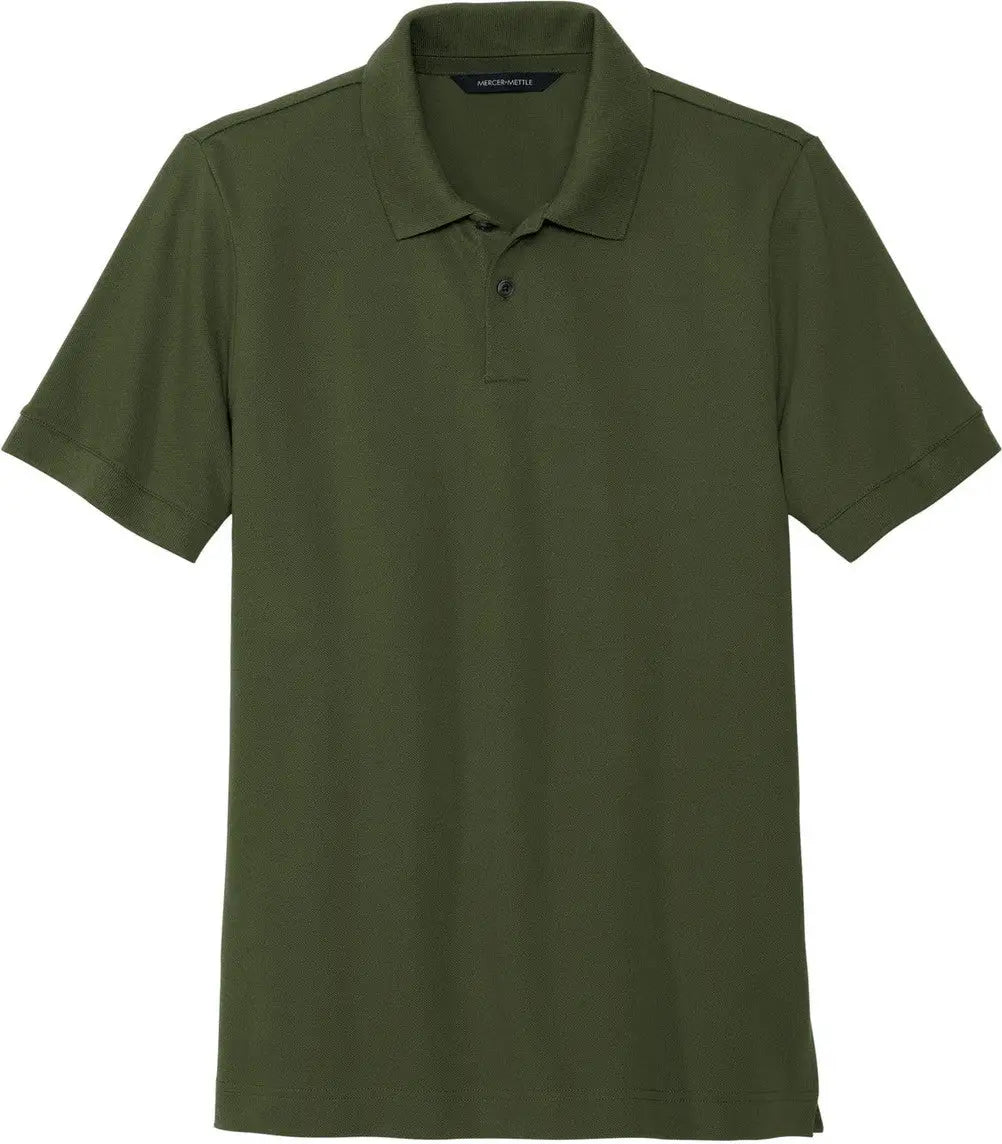 Mercer + mettle Mm1000 Stretch Heavyweight Pique Polo - Townsend Green
