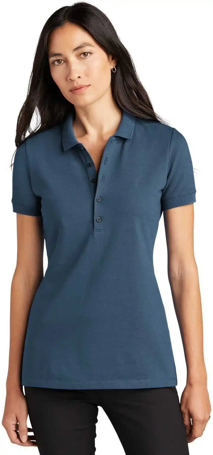 Mercer + mettle Mm1001 Women’s Stretch Heavyweight Pique Polo - Insignia Blue