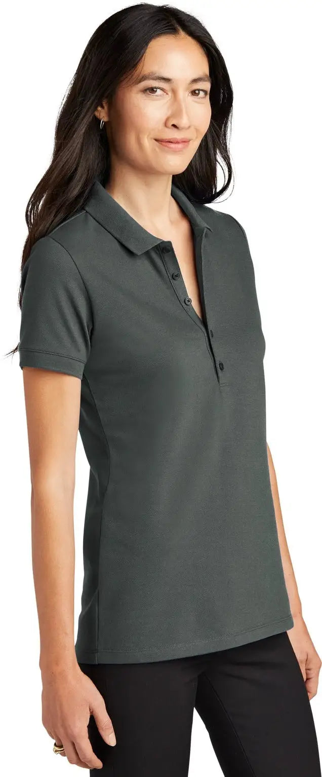 Mercer + mettle Mm1001 Women’s Stretch Heavyweight Pique Polo - Anchor Gray