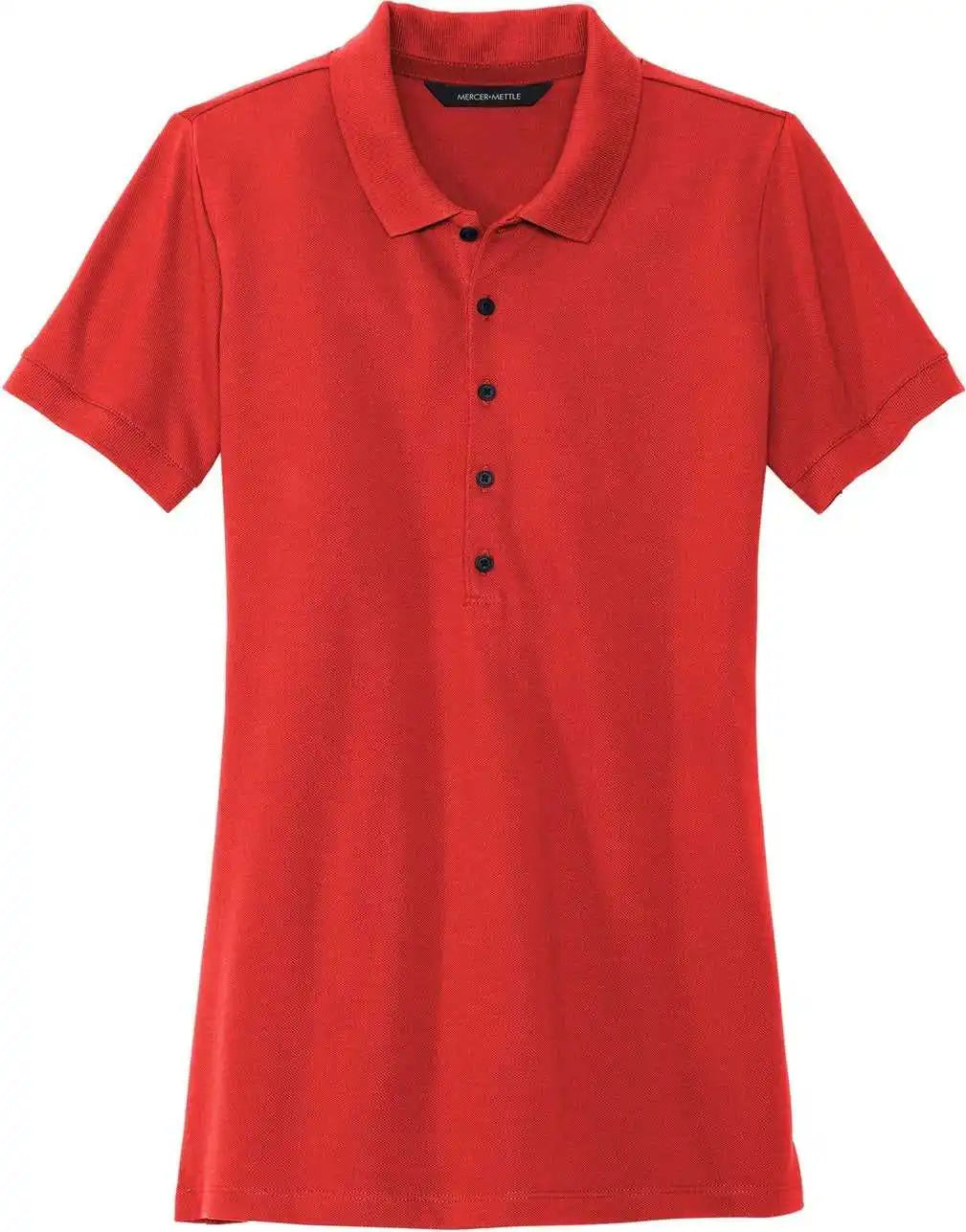 Mercer + mettle Mm1001 Women’s Stretch Heavyweight Pique Polo Apple Red