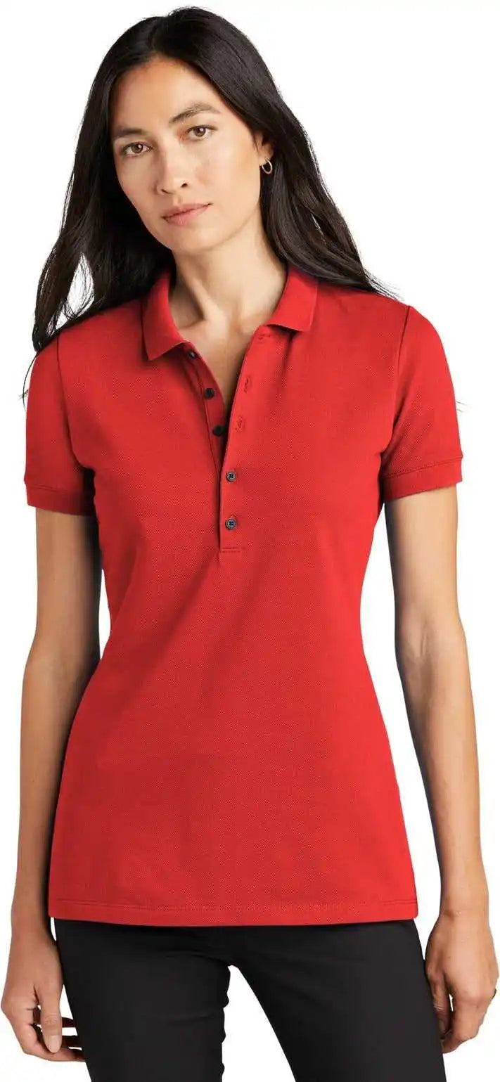 Mercer + mettle Mm1001 Women’s Stretch Heavyweight Pique Polo Apple Red