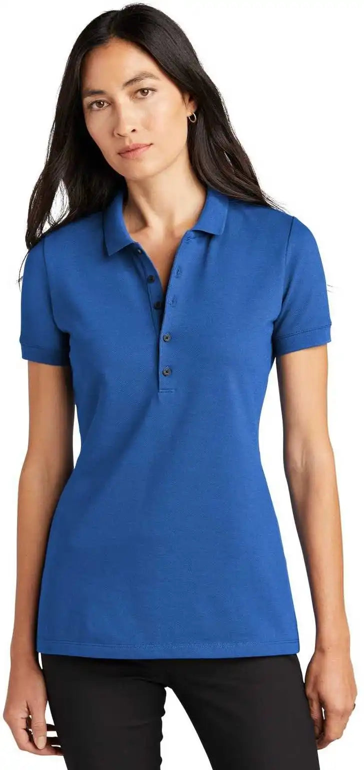 Mercer + mettle Mm1001 Women’s Stretch Heavyweight Pique Polo Blue Note