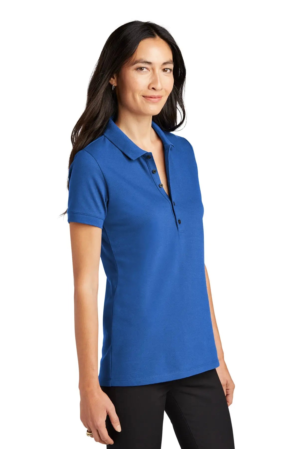 Mercer + mettle Mm1001 Women’s Stretch Heavyweight Pique Polo - Blue Note
