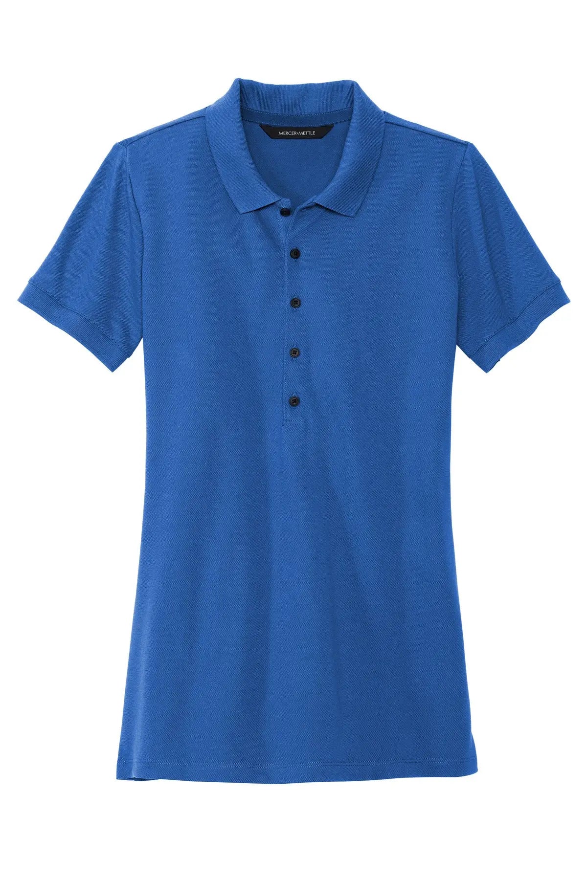 Mercer + mettle Mm1001 Women’s Stretch Heavyweight Pique Polo - Blue Note