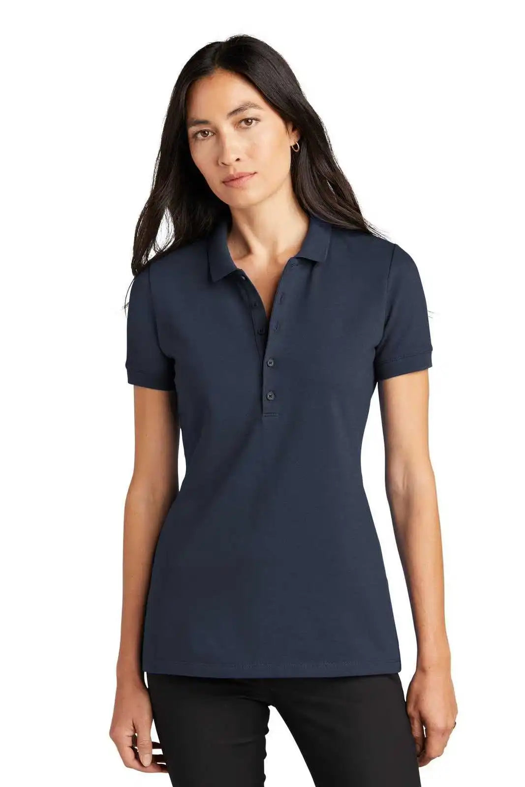 Mercer + mettle Mm1001 Women’s Stretch Heavyweight Pique Polo - Night Navy