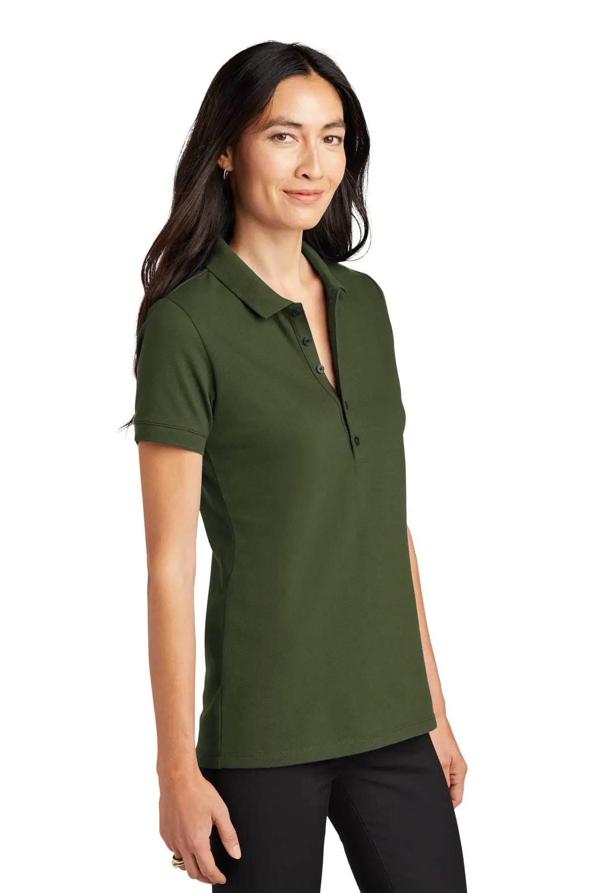 Mercer + mettle Mm1001 Women’s Stretch Heavyweight Pique Polo - Townsend Green