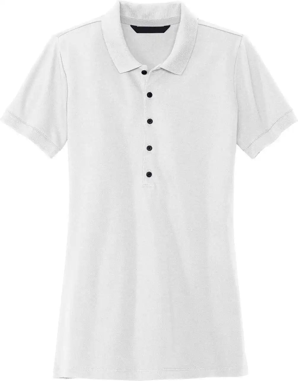 Mercer + mettle Mm1001 Women’s Stretch Heavyweight Pique Polo - White - Ladies Xs