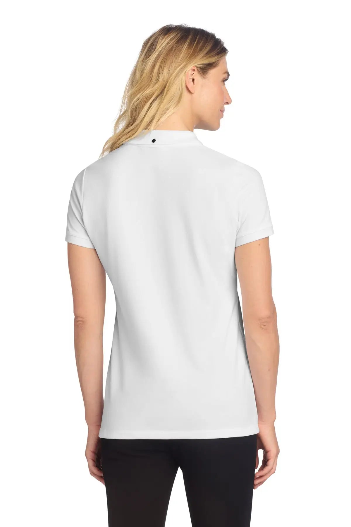 Mercer + mettle Mm1001 Women’s Stretch Heavyweight Pique Polo - White