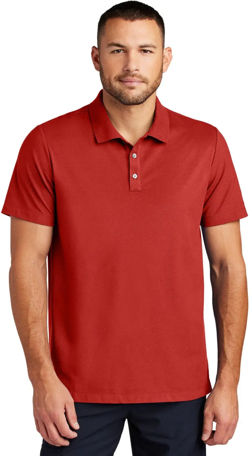 Mercer + mettle Mm1004 Stretch Pique Polo - Apple Red - Adult Xs