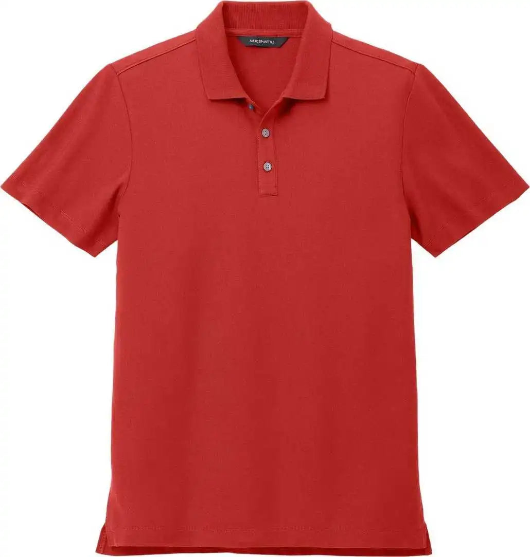 Mercer + mettle Mm1004 Stretch Pique Polo - Apple Red
