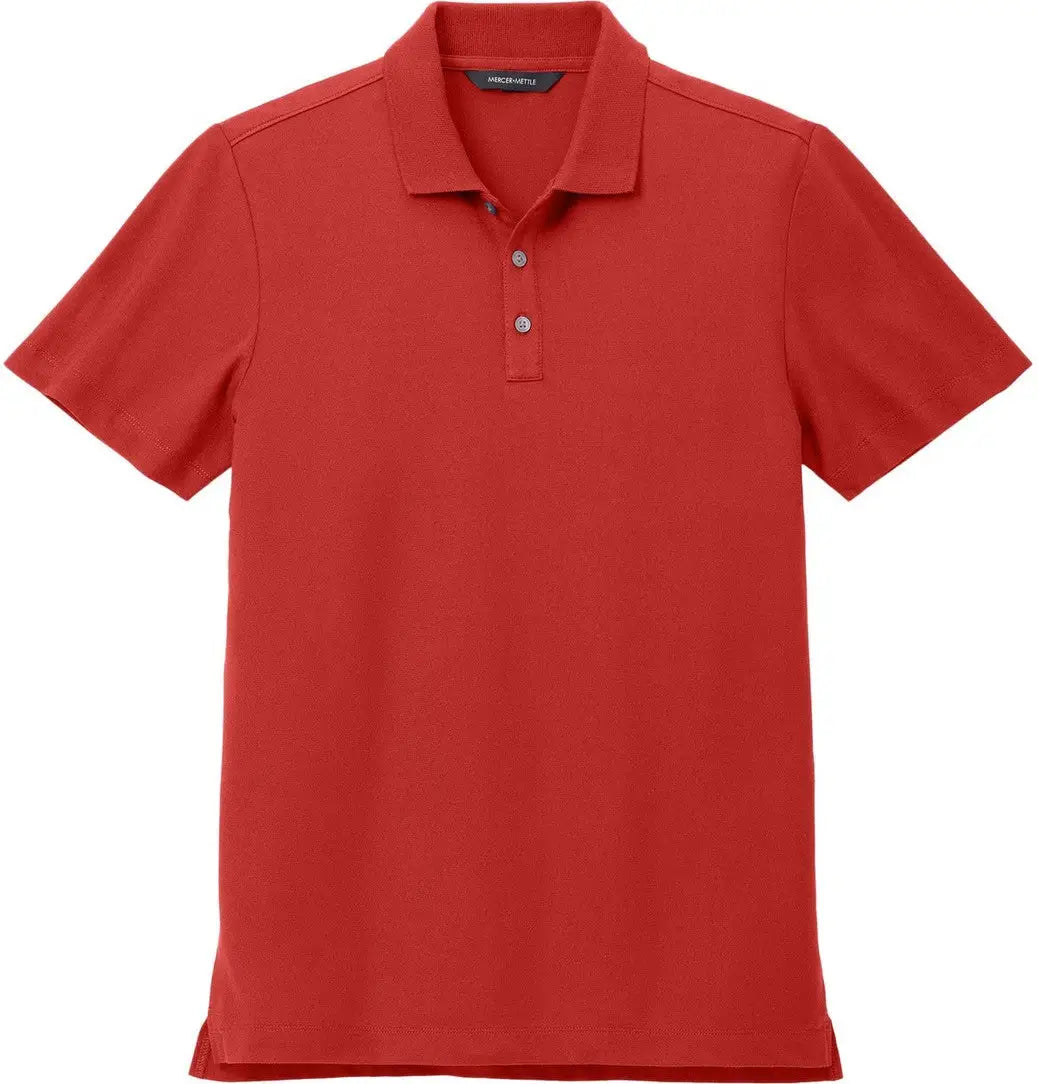 Mercer + mettle Mm1004 Stretch Pique Polo - Apple Red