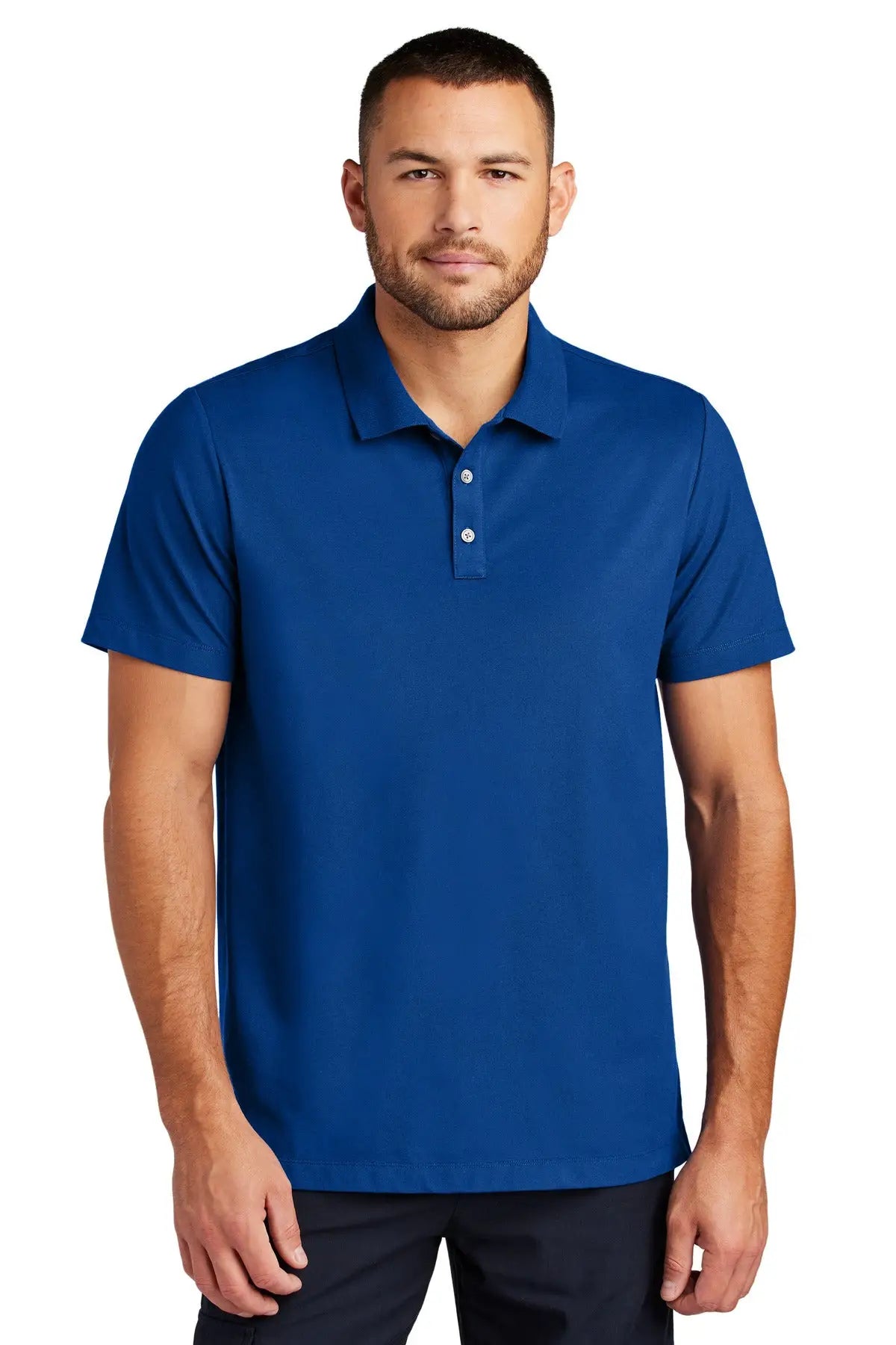 Mercer + mettle Mm1004 Stretch Pique Polo - Blue Note - Adult Xs