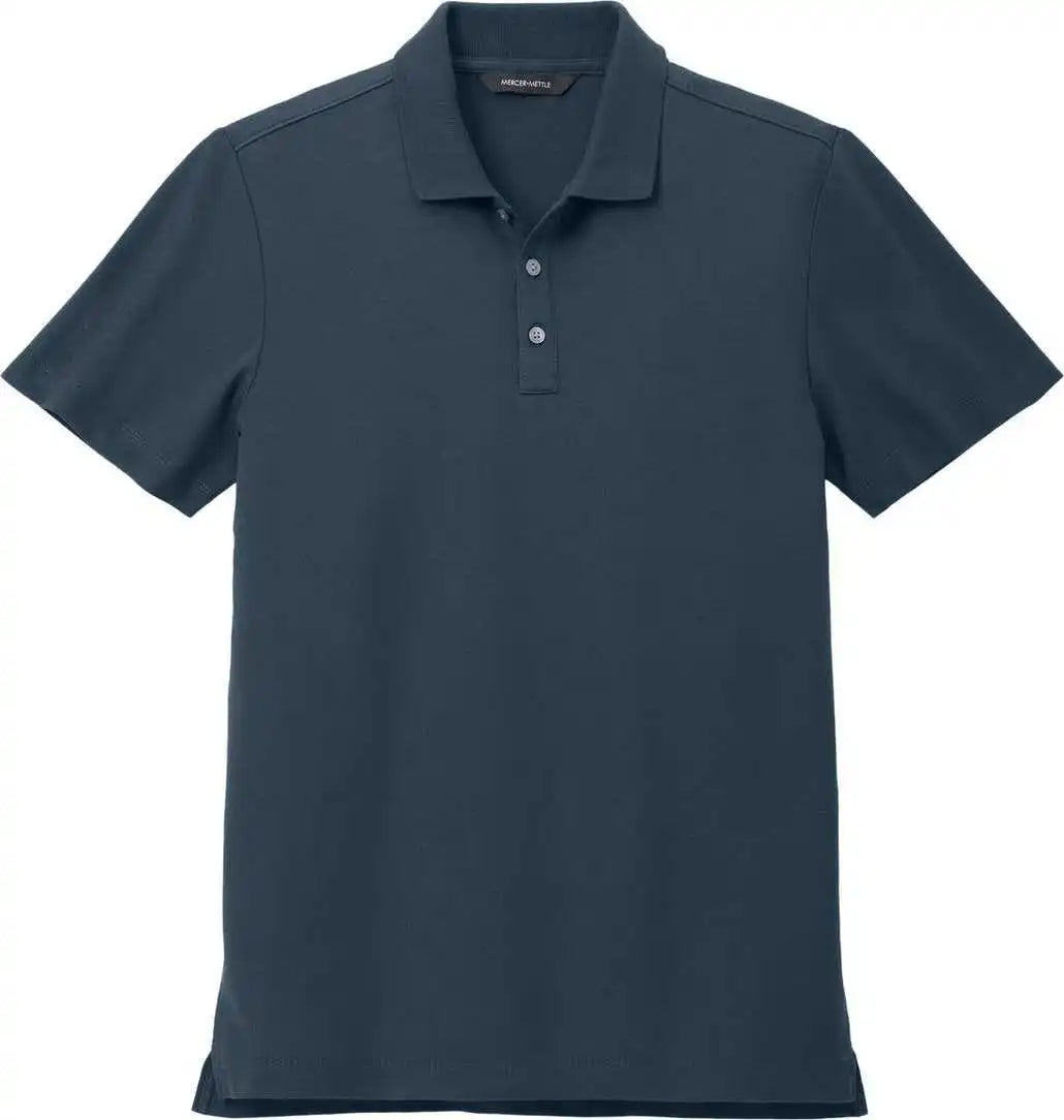 Mercer + mettle Mm1004 Stretch Pique Polo - Night Navy