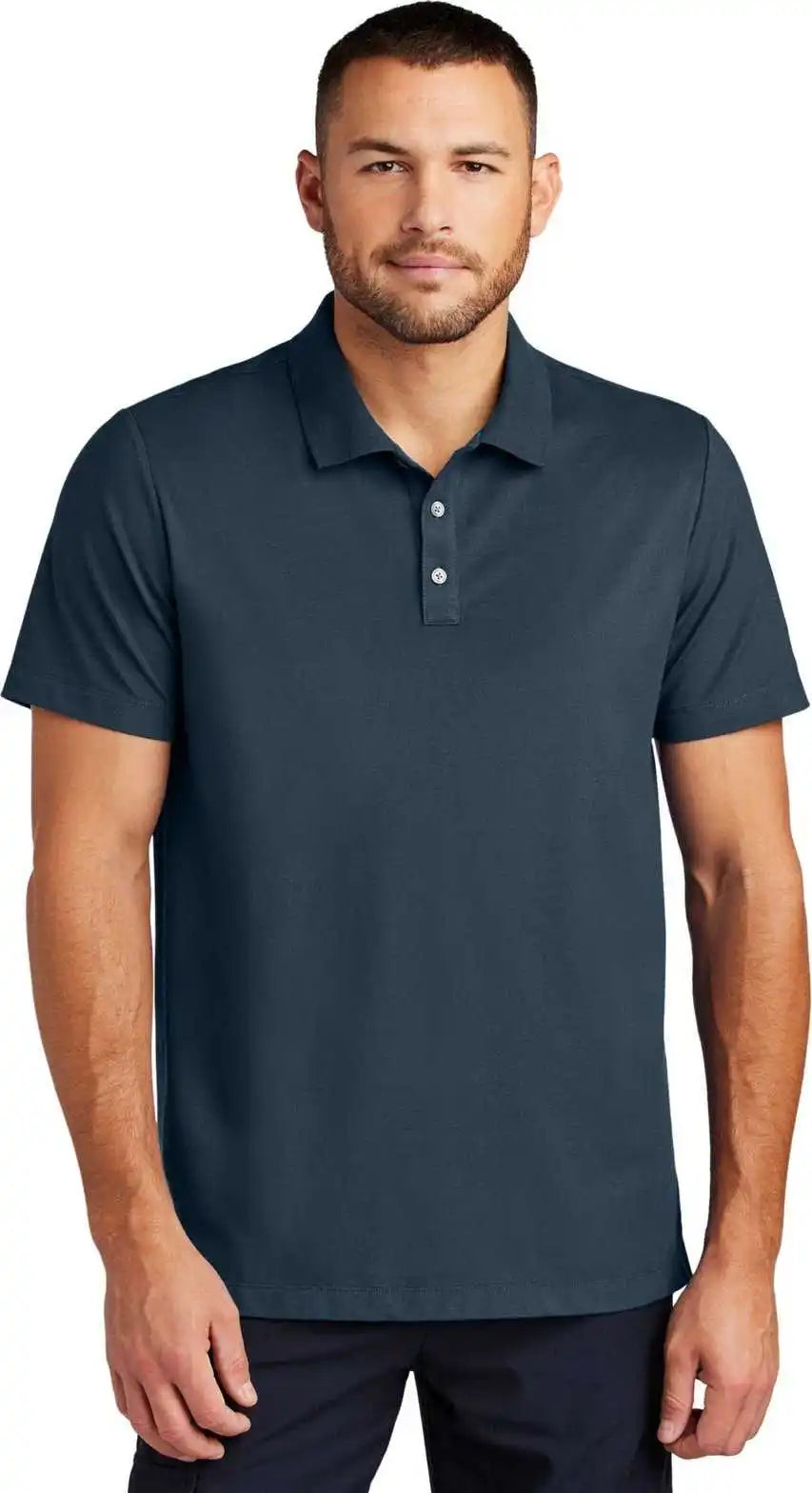 Mercer + mettle Mm1004 Stretch Pique Polo Night Navy