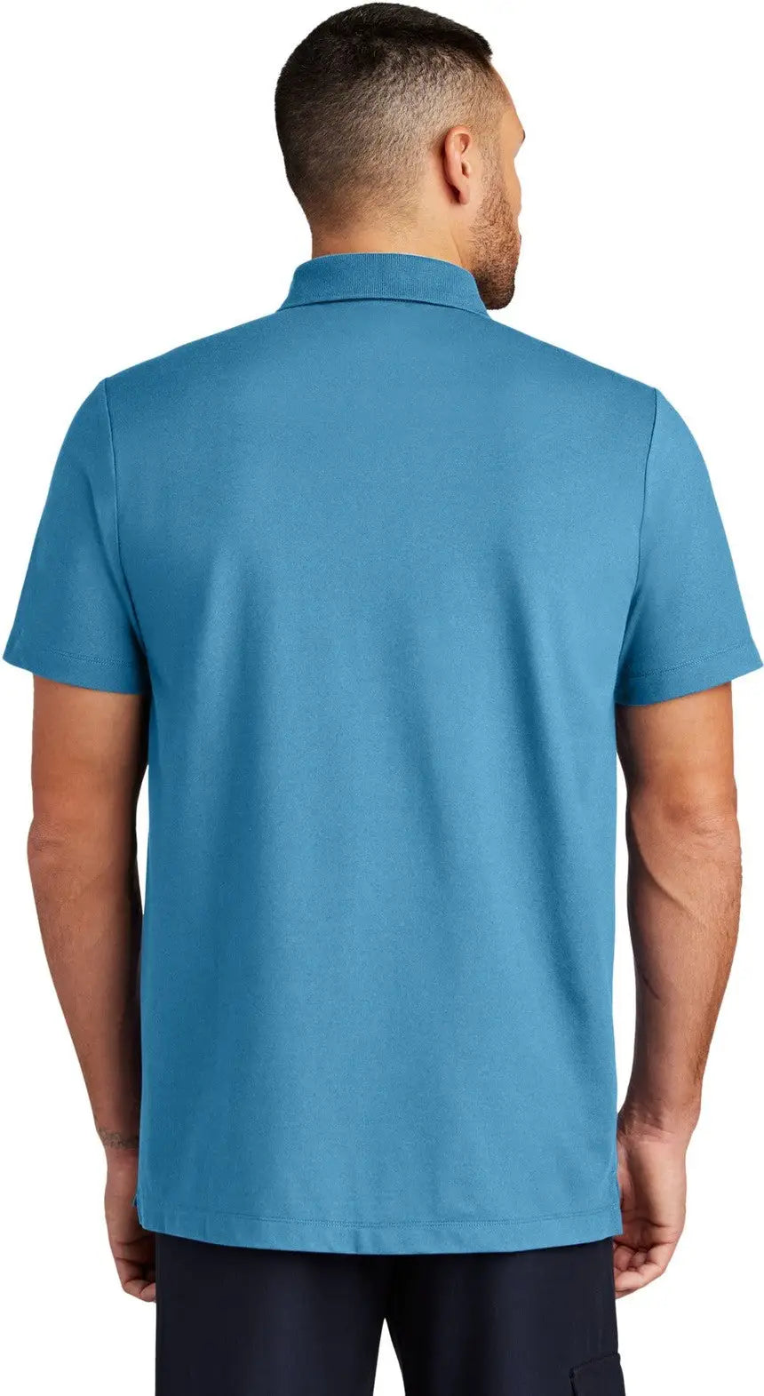 Mercer + mettle Mm1004 Stretch Pique Polo - Parisian Blue