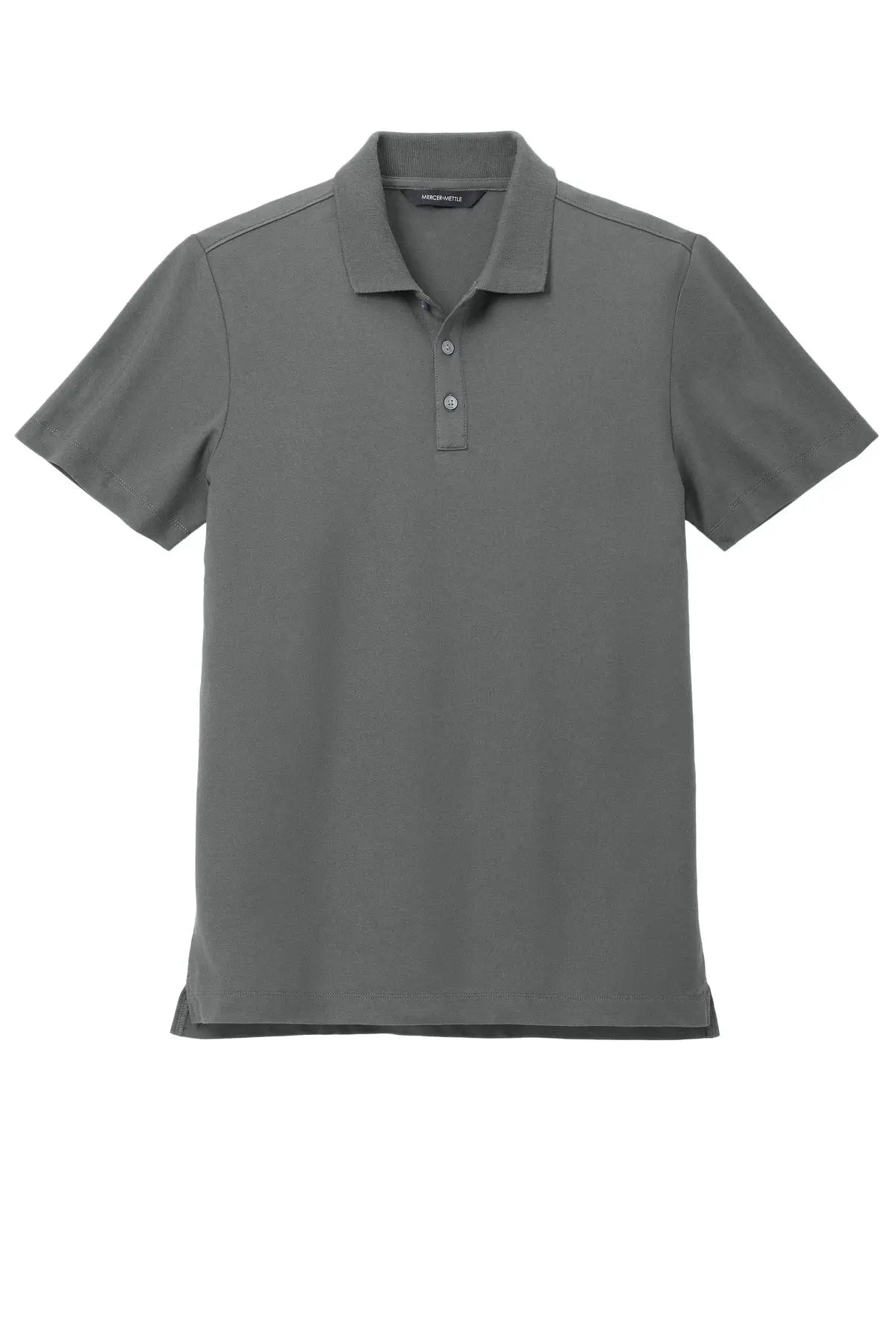Mercer + mettle Mm1004 Stretch Pique Polo - Storm Gray