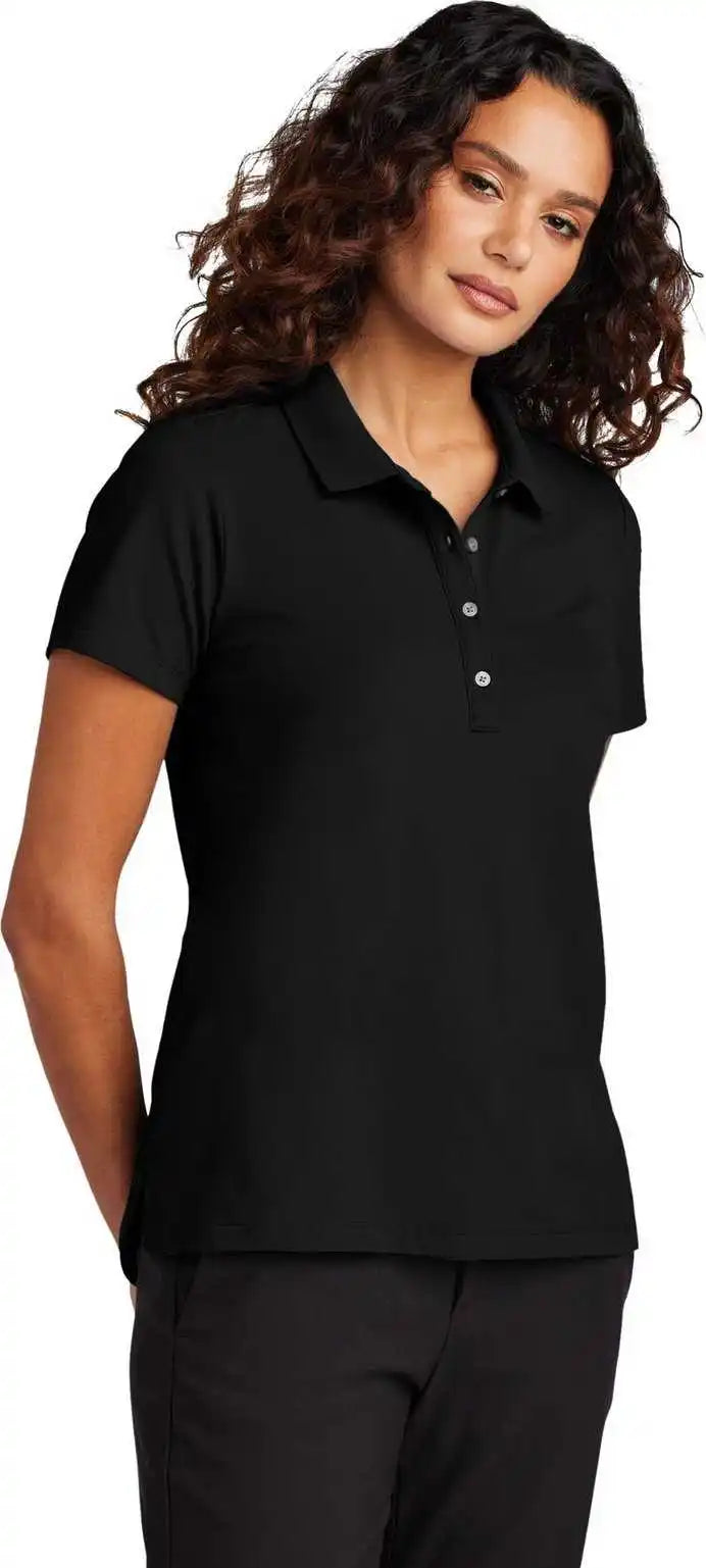 Mercer + mettle Mm1005 Women’s Stretch Pique Polo - Deep Black