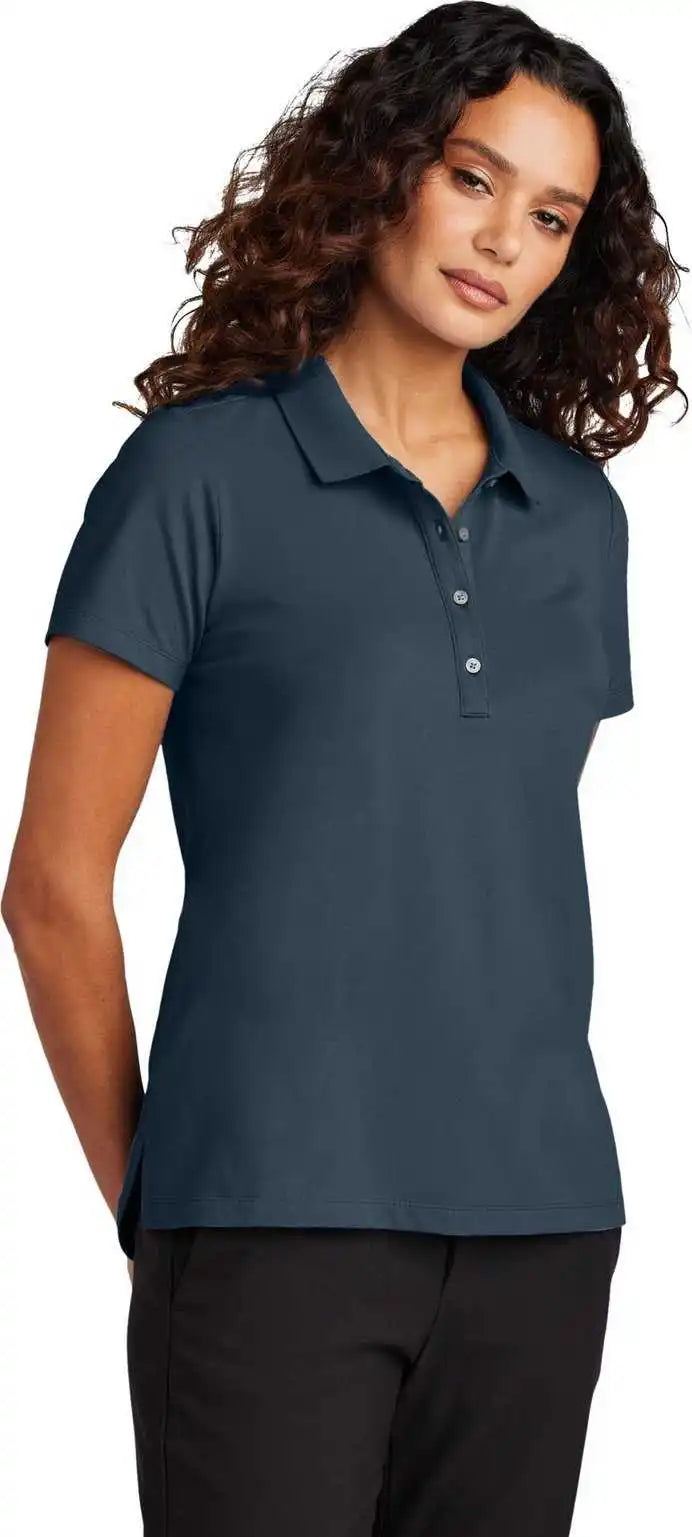 Mercer + mettle Mm1005 Women’s Stretch Pique Polo Night Navy