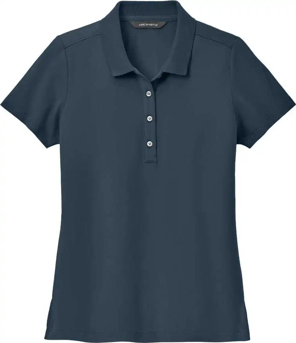 Mercer + mettle Mm1005 Women’s Stretch Pique Polo Night Navy