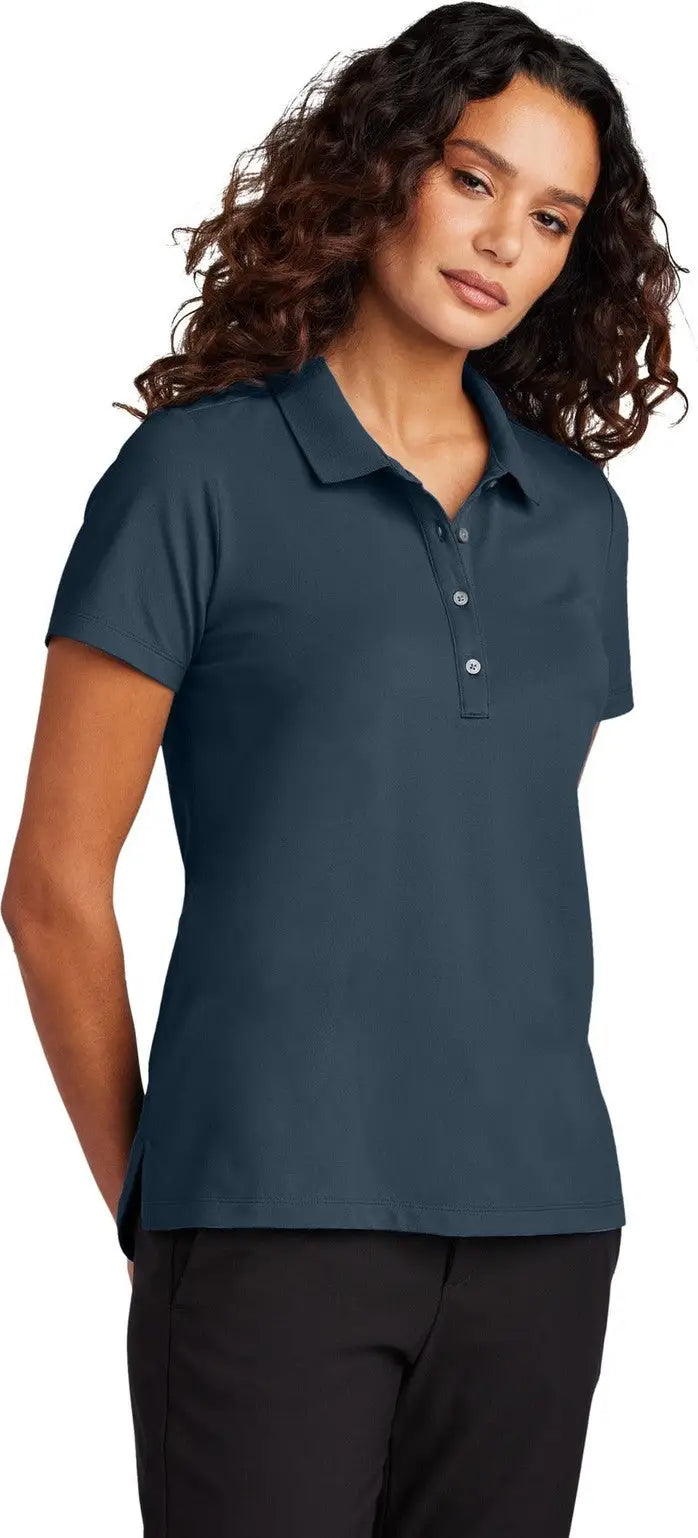 Mercer + mettle Mm1005 Women’s Stretch Pique Polo - Night Navy - Ladies Xs