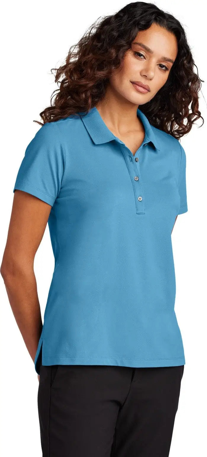 Mercer + mettle Mm1005 Women’s Stretch Pique Polo - Parisian Blue - Ladies Xs