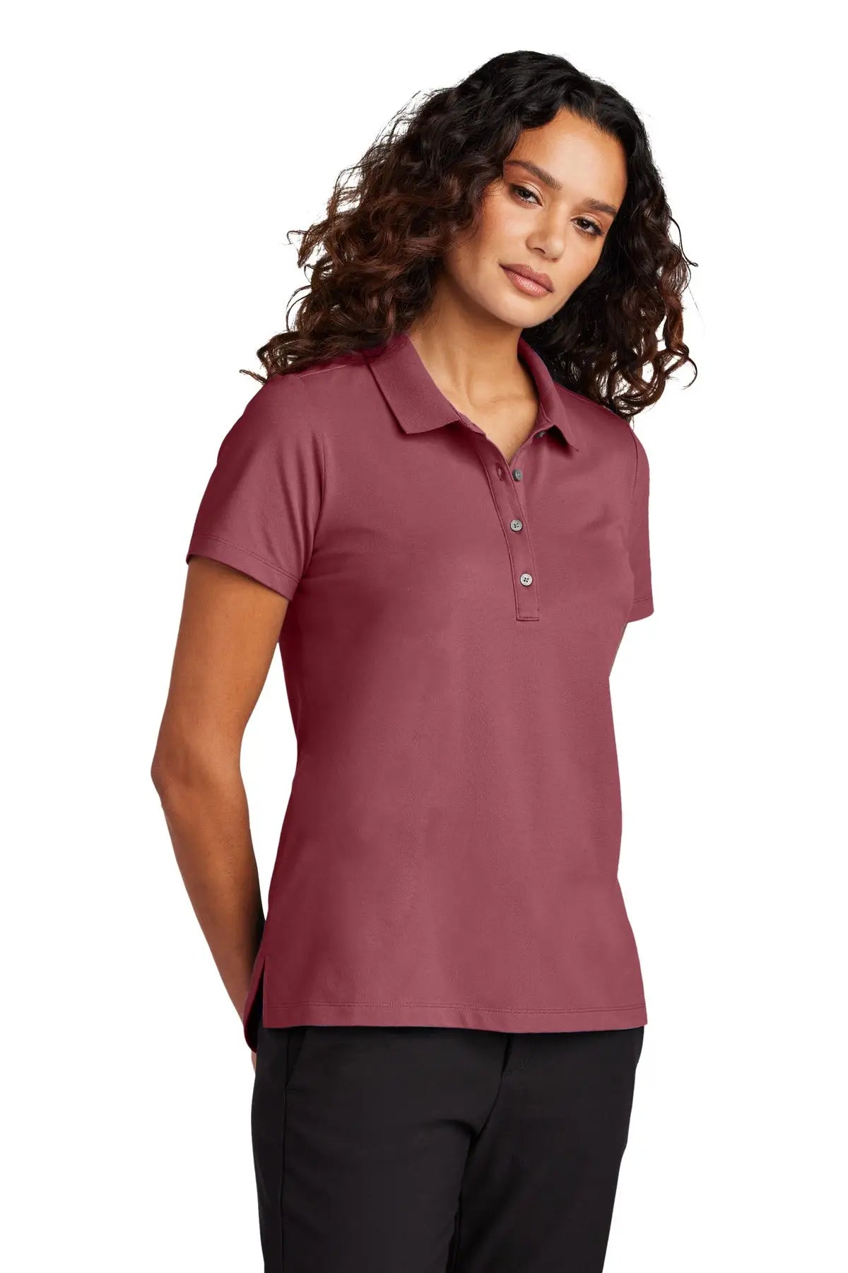 Mercer + mettle Mm1005 Women’s Stretch Pique Polo - Rosewood