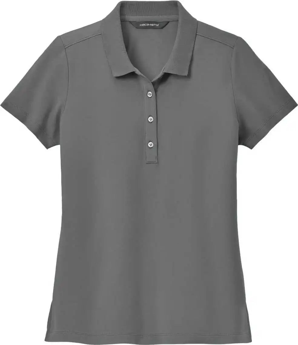 Mercer + mettle Mm1005 Women’s Stretch Pique Polo - Storm Grey