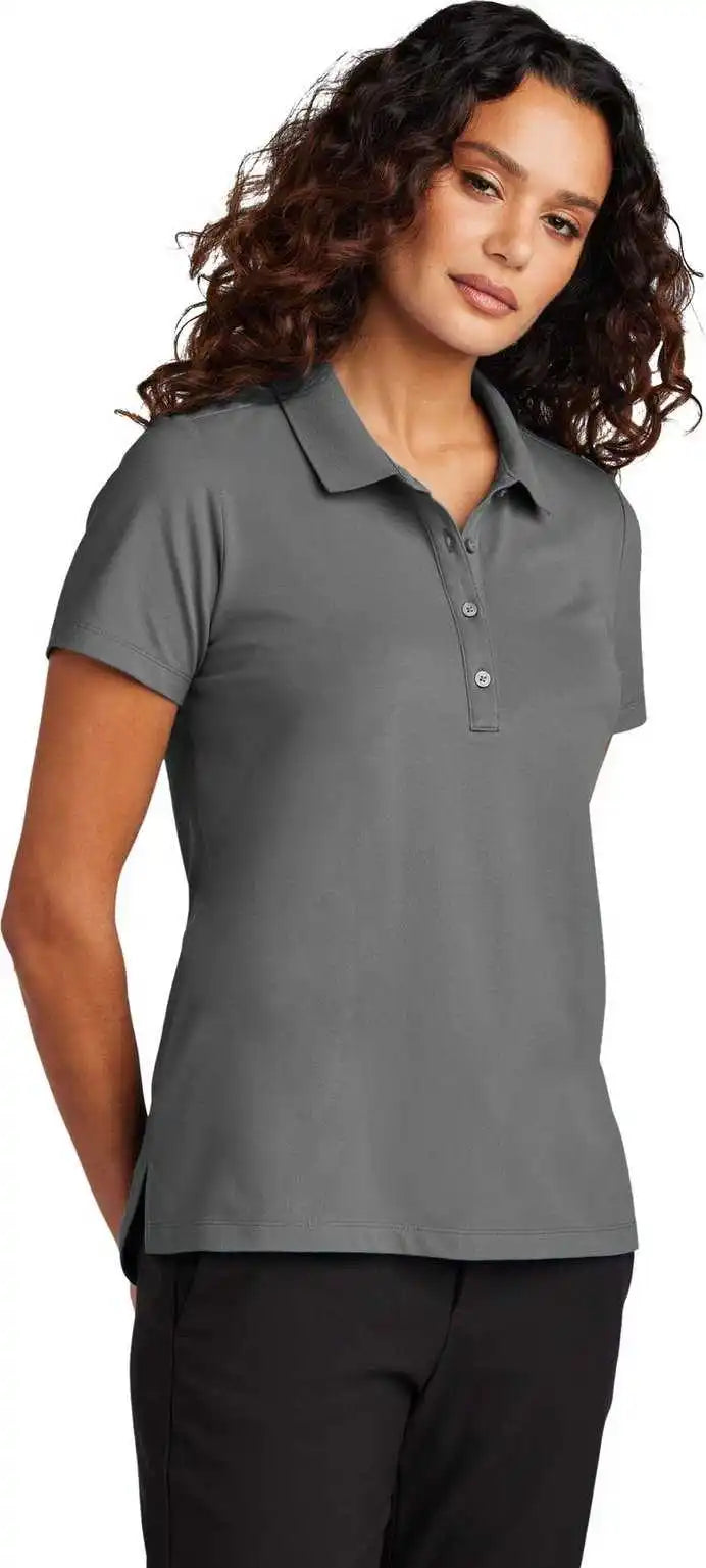 Mercer + mettle Mm1005 Women’s Stretch Pique Polo - Storm Grey