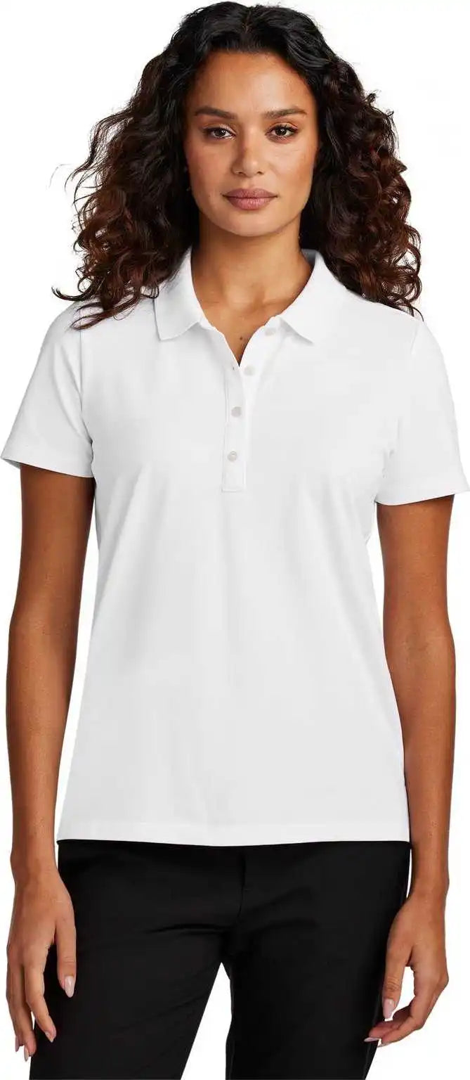 Mercer + mettle Mm1005 Women’s Stretch Pique Polo - White