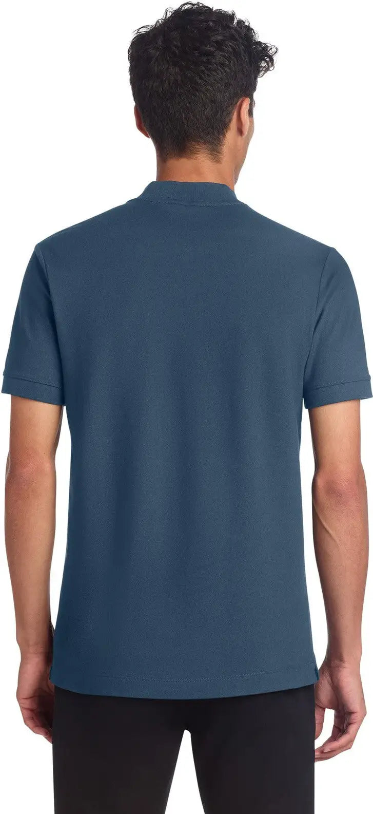 Mercer + mettle Mm1008 Stretch Pique Henley - Insignia Blue