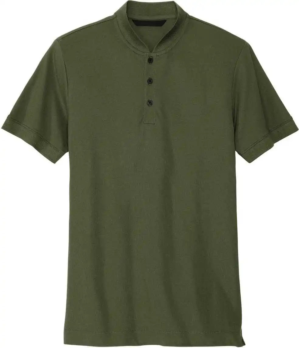 Mercer + mettle Mm1008 Stretch Pique Henley Townsend Green