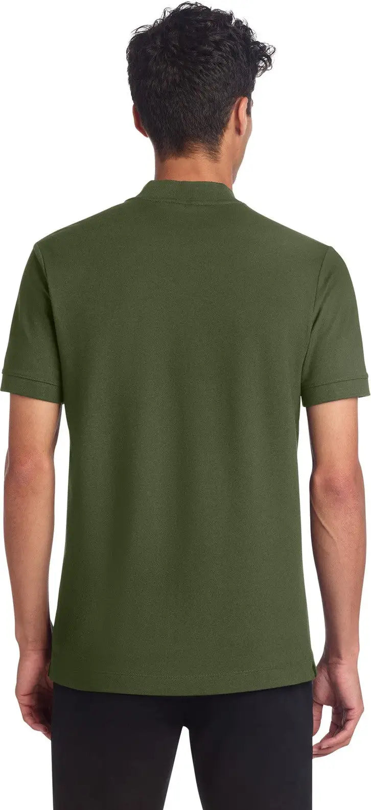 Mercer + mettle Mm1008 Stretch Pique Henley - Townsend Green