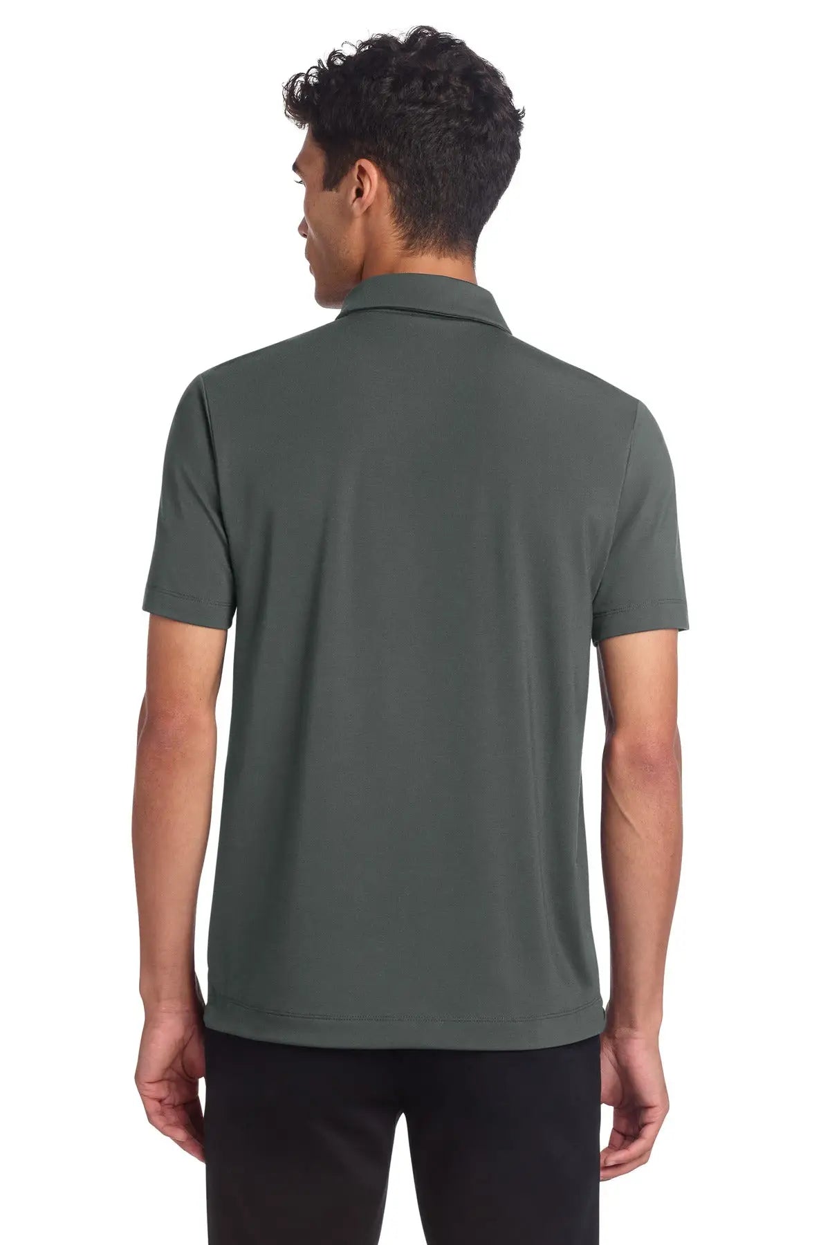 Mercer + mettle Mm1014 Stretch Jersey Polo - Anchor Gray