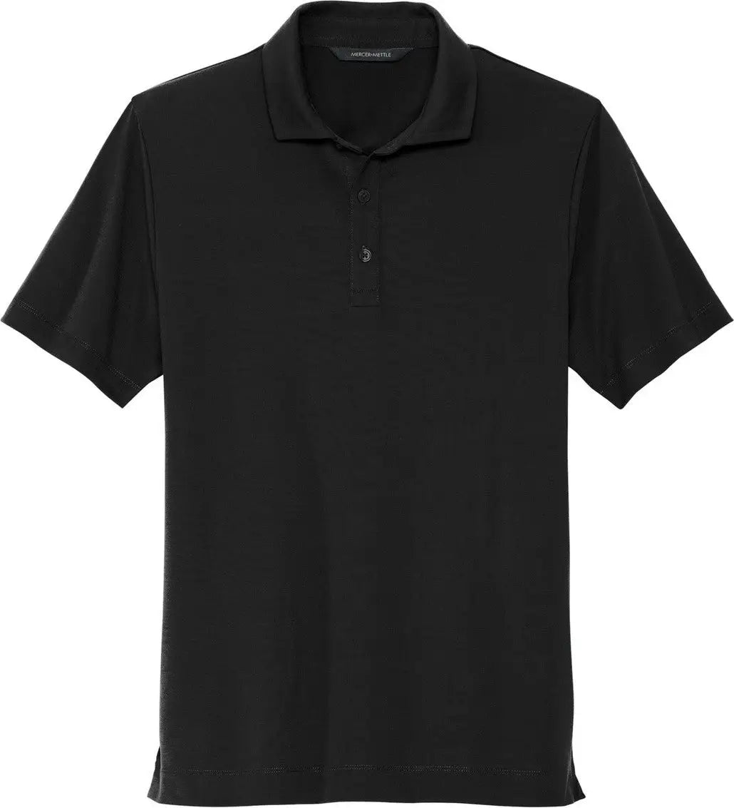 Mercer + mettle Mm1014 Stretch Jersey Polo - Deep Black